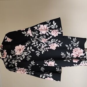Guess Black Dress with Pink Floral Design